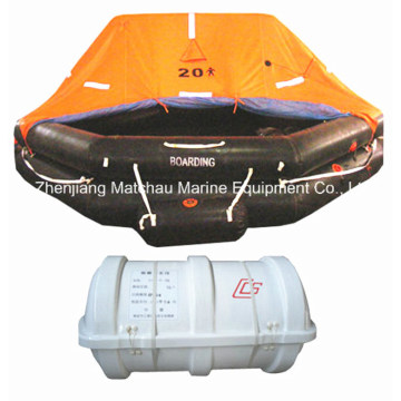 Ec Approved Throw Over Board Inflatable Life Raft